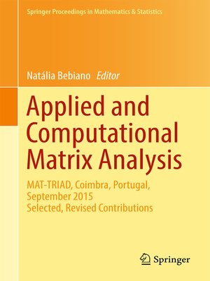 cover image of Applied and Computational Matrix Analysis